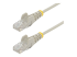 StarTech.com 50cm Slim LSZH CAT6 Ethernet Cable, 10 Gigabit Snagless RJ45 100W PoE Patch Cord, CAT 6 10GbE UTP Network Cable w/Strain Relief, Grey, Fluke Tested/ETL, Low Smoke Zero Halogen - Høyre vinkel