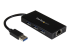 Startech USB 3.0 Hub with Gigabit Ethernet Adapter - Høyre vinkel