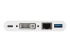 StarTech.com USB C Multiport Adapter, USB-C to DVI-D (Digital) Video Adapter with 60W Power Delivery Passthrough Charging, GbE, USB-A, Portable USB Type-C/Thunderbolt 3 Mini Laptop Dock - Nærbilde