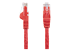 Startech 100ft CAT6 Ethernet Cable, 10 Gigabit Snagless RJ45 650MHz 100W PoE Patch Cord, CAT 6 10GbE UTP Network Cable w/Strain Relief, Red, Wiring is UL Certified/TIA - Fremsiden