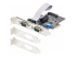 StarTech.com 2-Port Serial PCIe Card, Dual-Port PCI Express to RS232/RS422/RS485 (DB9) Serial Card, Low-Profile Brackets Incl., 16C1050 UART, TAA-Compliant, Windows/Linux, TAA Compliant - Venstre vinkel
