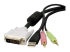 StarTech.com 10 ft / 3m 4-in-1 USB Dual Link DVI-D KVM Switch Cable w/ Audio & Microphone (DVID4N1USB10) - Nærbilde