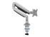 Startech Desk Mount Monitor Arm, Heavy Duty Ergonomic VESA Monitor Arm, Single Display up to 9kg, Full Motion, Height Adjustable, Articulating, Aluminum, C-Clamp/Grommet, Silver - Fremsiden