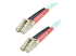 StarTech.com 1m (3ft) LC/UPC to LC/UPC OM3 Multimode Fiber Optic Cable, Full Duplex 50/125Âµm Zipcord Fiber Cable, 100G Networks, LOMMF/VCSEL, <0.3dB Low Insertion Loss - Høyre vinkel