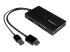StarTech.com Travel A/V Adapter 3-in-1 HDMI to DisplayPort VGA or DVI - Venstre vinkel