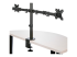 StarTech.com Desk Mount Dual Monitor Arm, Desk Clamp / Grommet VESA Monitor Mount for up to 32 inch Displays, Ergonomic Articulating Monitor Arm, Height Adjustable/Tilt/Swivel/Rotating - Tilbake