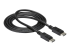 StarTech.com 1m DisplayPort 1.2 Cable with Latches M/M DisplayPort 4k - Venstre vinkel
