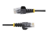 StarTech.com 50cm Slim LSZH CAT6 Ethernet Cable, 10 Gigabit Snagless RJ45 100W PoE Patch Cord, CAT 6 10GbE UTP Network Cable w/Strain Relief, Black, Fluke Tested/ETL/Low Smoke Zero Halogen - Flere vinkler