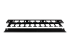 StarTech.com 1U Horizontal Finger Duct Rack Cable Management Panel with Cover - Fremsiden