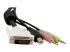 StarTech.com 10 ft / 3m 4-in-1 USB Dual Link DVI-D KVM Switch Cable w/ Audio & Microphone (DVID4N1USB10) - Nærbilde