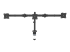 StarTech.com Desk Mount Triple Monitor Arm, Ergonomic VESA 3 Monitor Mount up to 27", Articulating & Height Adjustable Pole Mount, Tilt/Swivel/Rotate LCD/LED Screen, Desk Clamp/Grommet - Fremsiden