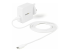 StarTech.com USB C Wall Charger, USB C Laptop Charger 60W PD, 6ft/2m Cable, Universal Compact Type C Power Adapter, Dell XPS/Lenovo X1 Carbon, HP EliteBook, MacBook, USB IF/CE Certified - Venstre vinkel