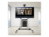 StarTech.com Rolling TV Cart/Stand On Wheels, Up to 100inch/220lb Screens - Fremsiden
