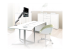 Startech Desk Mount Monitor Arm, Heavy Duty Ergonomic VESA Monitor Arm, Single Display up to 9kg, Full Motion, Height Adjustable, Articulating, Aluminum, C-Clamp/Grommet, Silver - Venstre vinkel