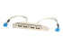 StarTech 4 Port USB A Female Slot Plate Adapter - Høyre vinkel