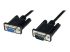 StarTech.com 1m Black DB9 RS232 Serial Null Modem Cable F/M - Høyre vinkel
