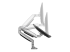 Startech Desk Mount Monitor Arm, Heavy Duty Ergonomic VESA Monitor Arm, Single Display up to 9kg, Full Motion, Height Adjustable, Articulating, Aluminum, C-Clamp/Grommet, Silver - Flere vinkler