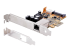 StarTech.com 1 Port 2.5Gbps PoE Network Card, PCIe Ethernet Card w/RJ45 Port, 30W 802.3at PoE NIC for Desktops/Servers, Network PoE LAN Adapter w/Low-Profile Bracket Included - Venstre vinkel