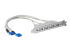 StarTech 4 Port USB A Female Slot Plate Adapter - Venstre vinkel