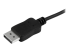 StarTech.com 6ft/1.8m USB C to DisplayPort 1.2 Cable 4K 60Hz, USB-C to DisplayPort Adapter Cable HBR2, USB Type-C DP Alt Mode to DP Monitor Video Cable, Works with Thunderbolt 3, Black - Nærbilde