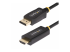 Startech 3.3ft (1m) DisplayPort to HDMI Adapter Cable, 4K 60Hz with HDR, DP to HDMI 2.0b, Active Video Converter, DisplayPort Desktop to HDMI Monitor, M/M - Høyre vinkel