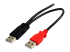 StarTech.com 6 ft USB Y Cable for External Hard Drive - Nærbilde