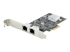 StarTech.com 2-Port 2.5Gbps NBASE-T PCIe Network Card, Intel I225-V, Dual-Port Computer Network Card, Multi-Gigabit NIC, PCI Express Server LAN Card, Desktop Ethernet Interface - Venstre vinkel