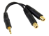 StarTech.com 6 in. 3.5mm Audio Splitter Cable - Venstre vinkel