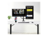 Startech Desk Mount Dual Monitor Arm w/ Crossbar, Up To 27" Displays - Fremsiden